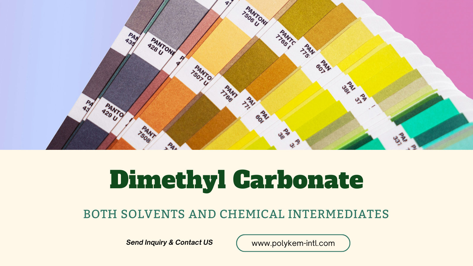 Polykem Dimethyl Carbonate (DMC): tum solvendo et chemical medium Dual commoda