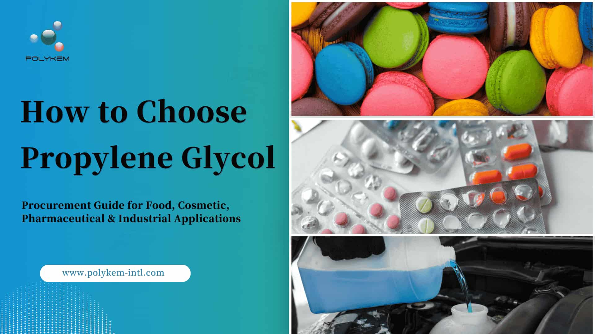 Quomodo elige Propylene Glycol: A Procurement Guide pro Cibus, Medicamine, Pharmaceutica et Industrial Applications