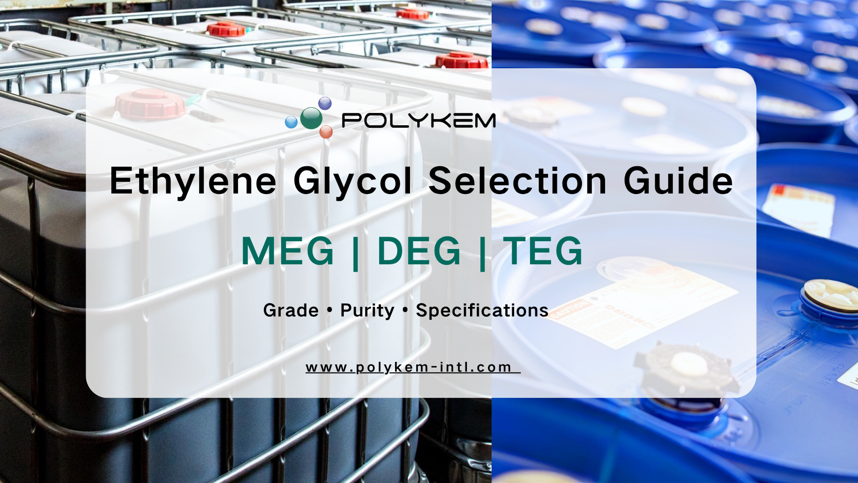 Eligere Ethylene Glycol pro Industrial Applications: Gradus, Puritas et Specificationes